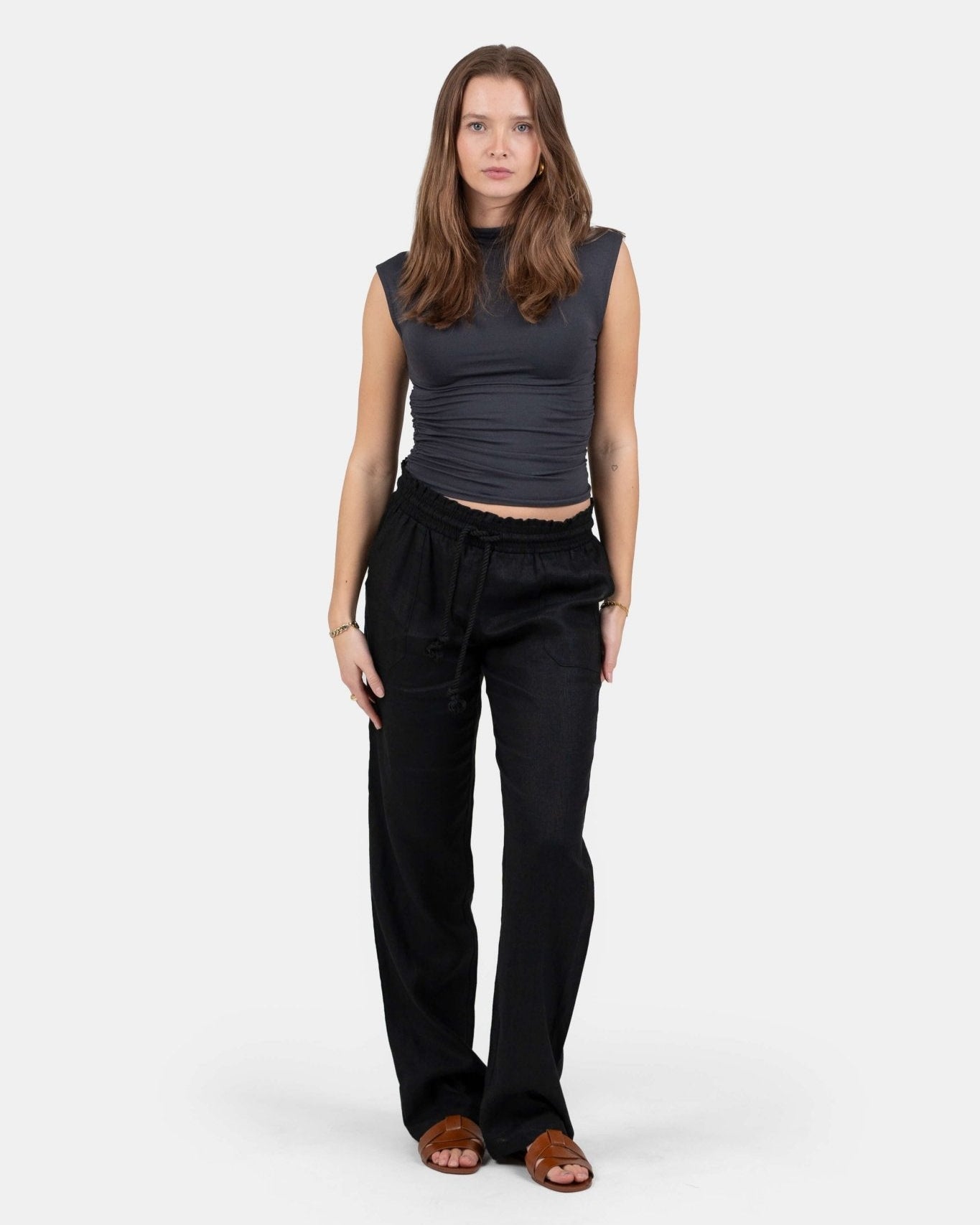 Hørbukser Lavtaljede Sort | Skagen - clothing.dk